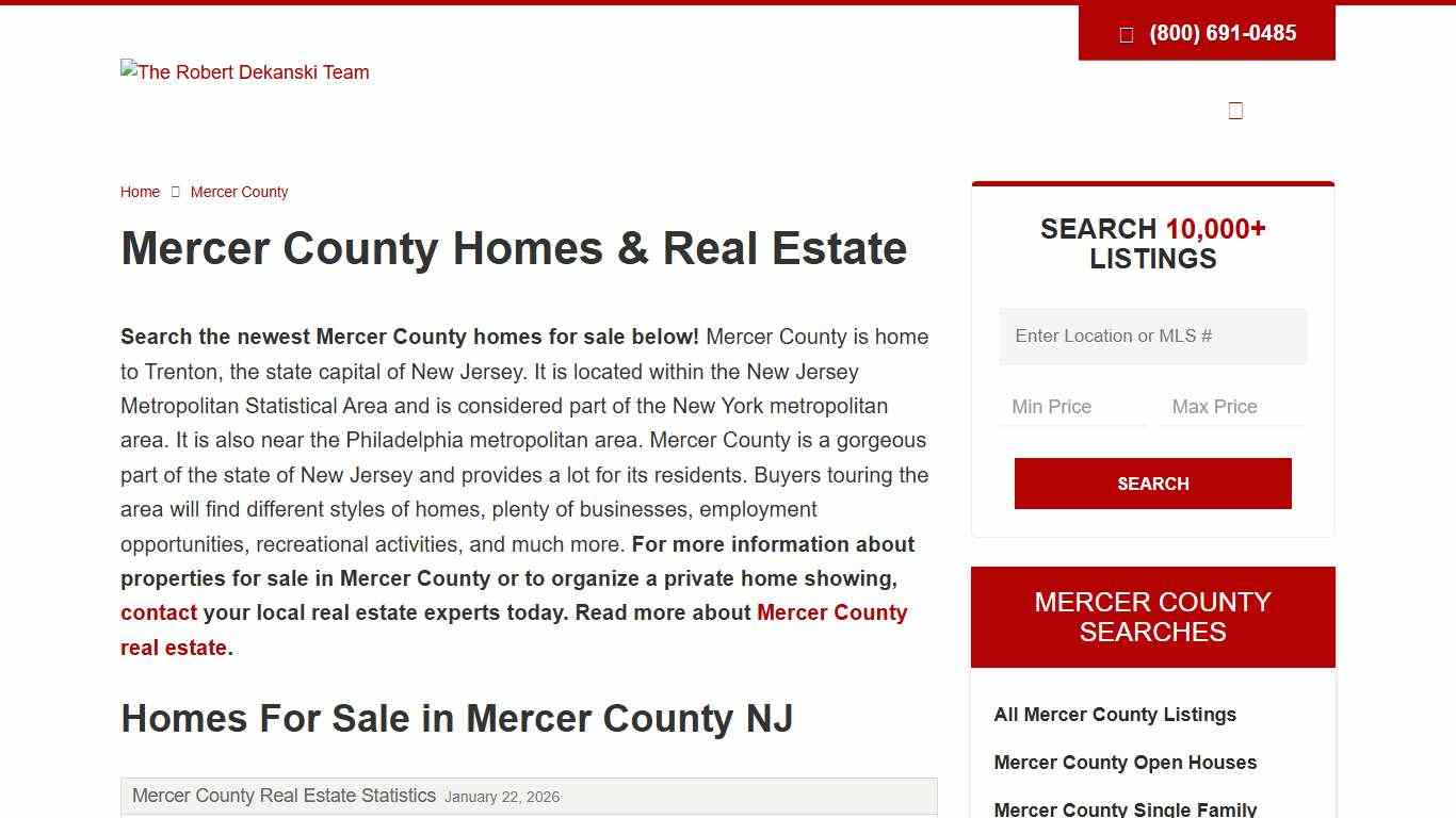 Mercer County Homes For Sale - Mercer County NJ Real Estate